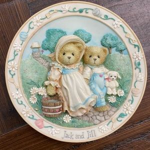 Cherished Teddies jack and Jill wall plate